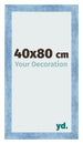 Photo Frame 40x80cm Clear Blue Swept MDF Pisa Front Size | Yourdecoration.co.uk