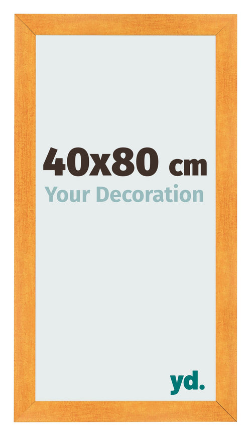 Photo Frame 40x80cm Orange MDF Pisa Front Size | Yourdecoration.co.uk