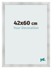 Photo Frame 42x60cm Aluminum Brushed MDF Pisa Front Size | Yourdecoration.co.uk