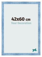 Photo Frame 42x60cm Clear Blue Swept MDF Pisa Front Size | Yourdecoration.co.uk