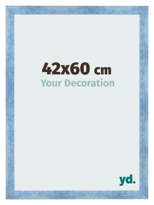 Photo Frame 42x60cm Clear Blue Swept MDF Pisa Front Size | Yourdecoration.co.uk