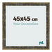 Photo Frame 45x45cm Blue Gold Melange MDF Pisa Front Size | Yourdecoration.co.uk