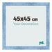 Photo Frame 45x45cm Clear Blue Swept MDF Pisa Front Size | Yourdecoration.co.uk