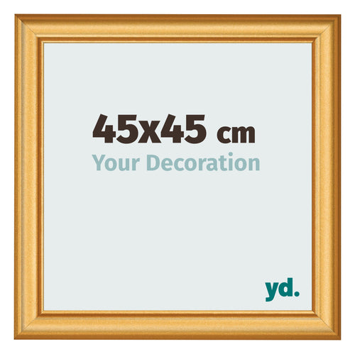 Photo Frame 45x45cm Gold Matte MDF Lazio Front Size | Yourdecoration.co.uk