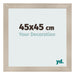 Photo Frame 45x45cm Oak Rustic MDF Pisa Front Size | Yourdecoration.co.uk