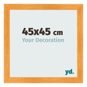 Photo Frame 45x45cm Orange MDF Pisa Front Size | Yourdecoration.co.uk