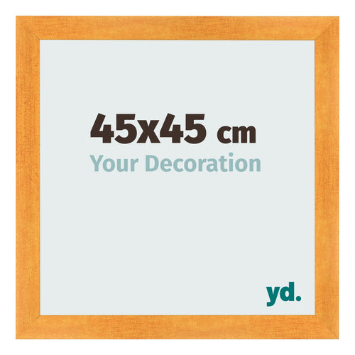 Photo Frame 45x45cm Orange MDF Pisa Front Size | Yourdecoration.co.uk
