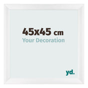Photo Frame 45x45cm White Vintage MDF Pisa Front Size | Yourdecoration.co.uk