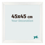 Photo Frame 45x45cm White Vintage MDF Pisa Front Size | Yourdecoration.co.uk