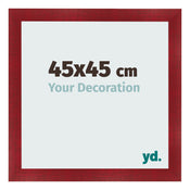 Photo Frame 45x45cm Wine Red Swept MDF Pisa Front Size | Yourdecoration.co.uk