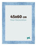 Photo Frame 45x60cm Clear Blue Swept MDF Pisa Front Size | Yourdecoration.co.uk