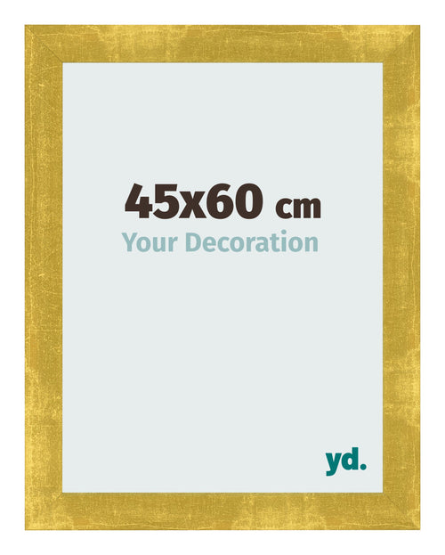 Photo Frame 45x60cm Gold Vintage MDF Pisa Front Size | Yourdecoration.co.uk