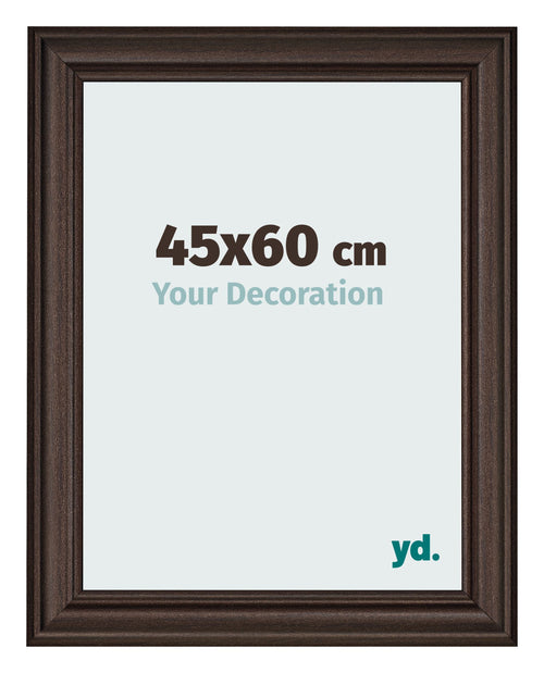 Photo Frame 45x60cm Oak Dark MDF Lazio Front Size | Yourdecoration.co.uk