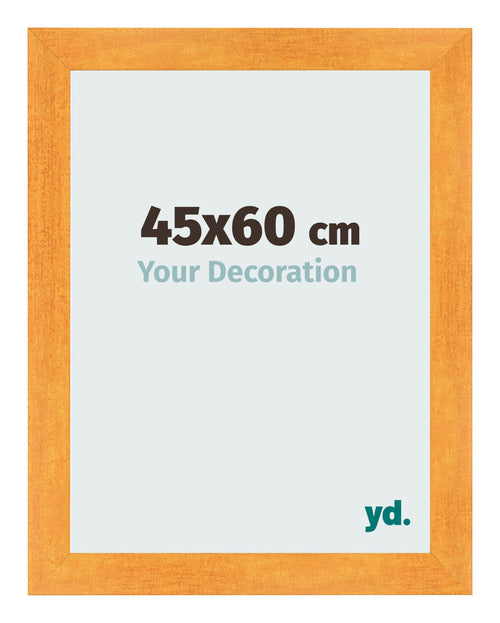 Photo Frame 45x60cm Orange MDF Pisa Front Size | Yourdecoration.co.uk
