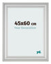 Photo Frame 45x60cm Silver Matte MDF Lazio Front Size | Yourdecoration.co.uk