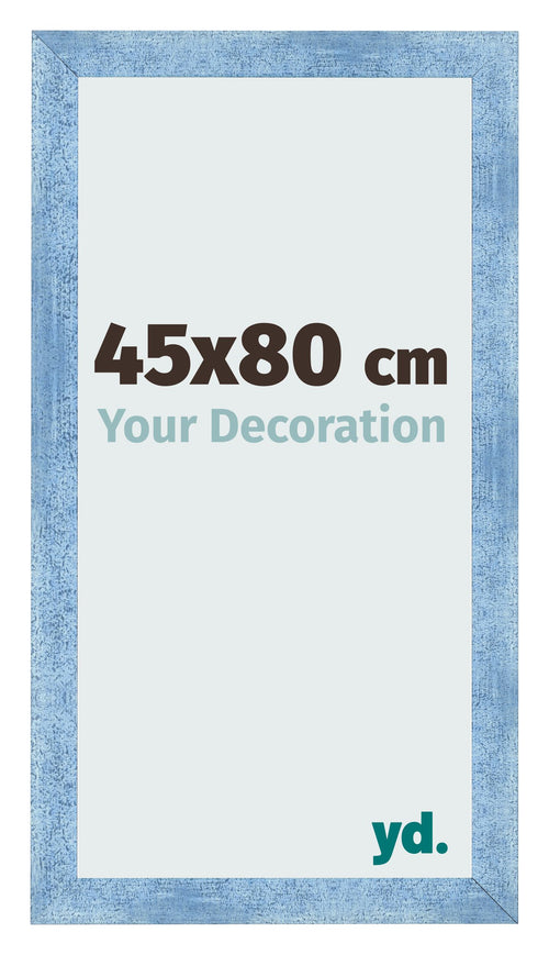 Photo Frame 45x80cm Clear Blue Swept MDF Pisa Front Size | Yourdecoration.co.uk