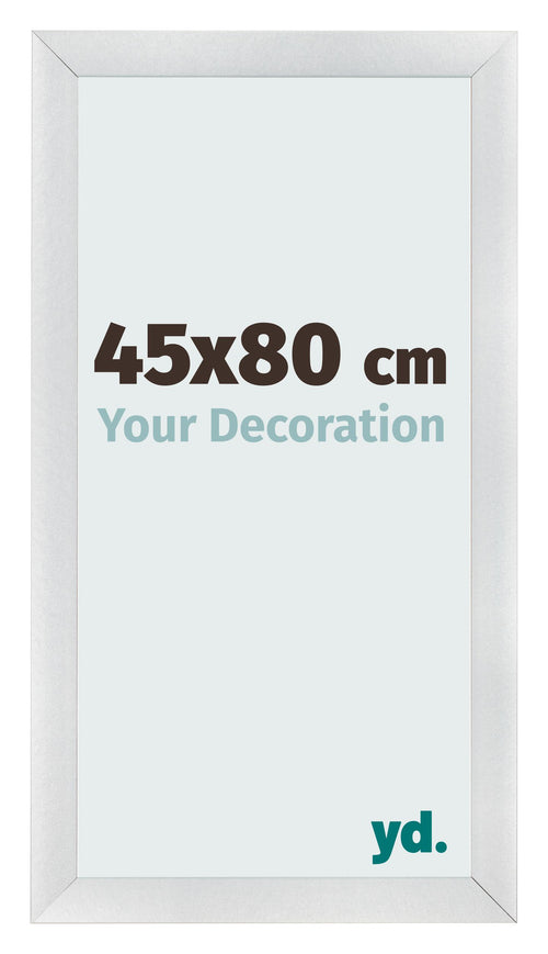 Photo Frame 45x80cm Silver Black Swept MDF Pisa Front Size | Yourdecoration.co.uk