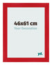 Photo Frame 46x61cm Red MDF Pisa Front Size | Yourdecoration.co.uk
