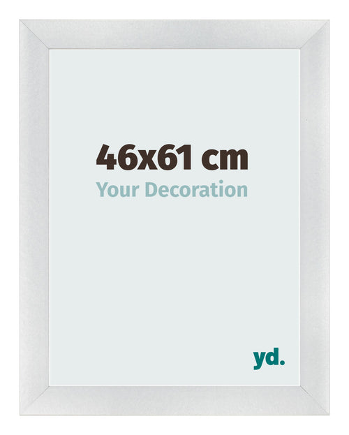 Photo Frame 46x61cm Silver Black Swept MDF Pisa Front Size | Yourdecoration.co.uk