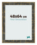 Photo Frame 48x64cm Blue Gold Melange MDF Pisa Front Size | Yourdecoration.co.uk