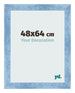Photo Frame 48x64cm Clear Blue Swept MDF Pisa Front Size | Yourdecoration.co.uk