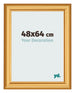 Photo Frame 48x64cm Gold Matte MDF Lazio Front Size | Yourdecoration.co.uk