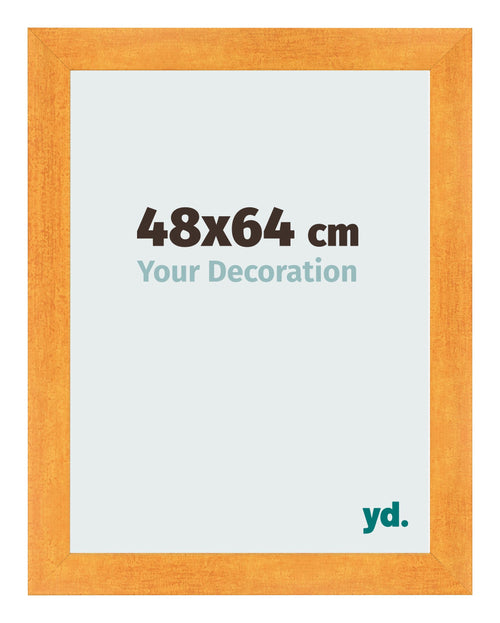 Photo Frame 48x64cm Orange MDF Pisa Front Size | Yourdecoration.co.uk