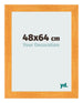 Photo Frame 48x64cm Orange MDF Pisa Front Size | Yourdecoration.co.uk