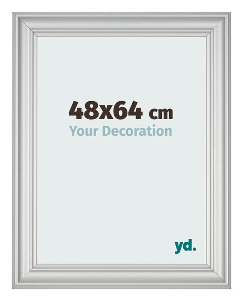 Photo Frame 48x64cm Silver Matte MDF Lazio Front Size | Yourdecoration.co.uk