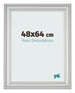 Photo Frame 48x64cm Silver Matte MDF Lazio Front Size | Yourdecoration.co.uk
