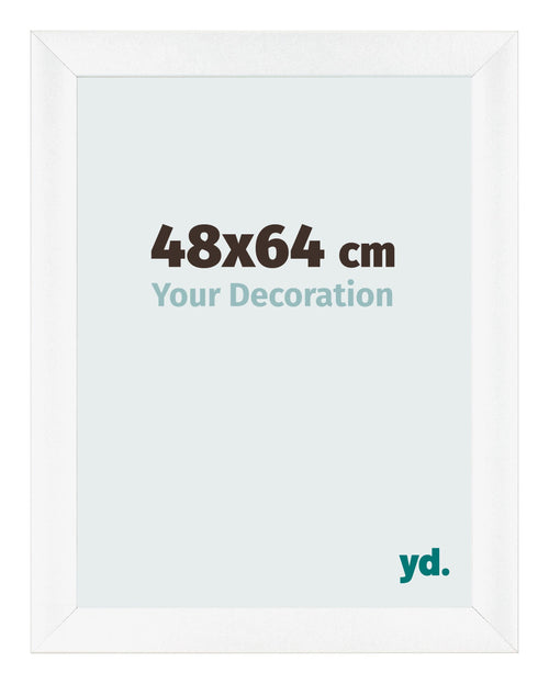 Photo Frame 48x64cm White Vintage MDF Pisa Front Size | Yourdecoration.co.uk