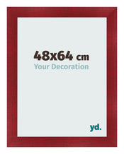 Photo Frame 48x64cm Wine Red Swept MDF Pisa Front Size | Yourdecoration.co.uk