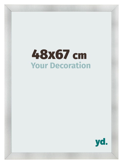 Photo Frame 48x67cm Aluminum Brushed MDF Pisa Front Size | Yourdecoration.co.uk