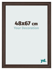 Photo Frame 48x67cm Oak Dark MDF Lazio Front Size | Yourdecoration.co.uk