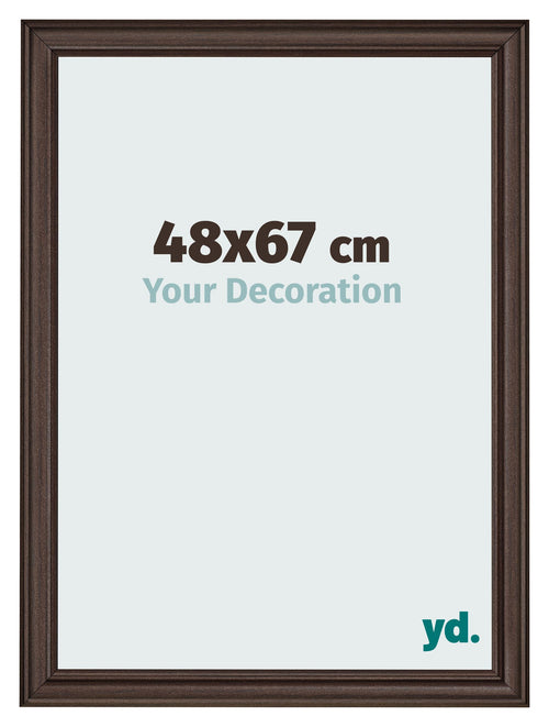 Photo Frame 48x67cm Oak Dark MDF Lazio Front Size | Yourdecoration.co.uk