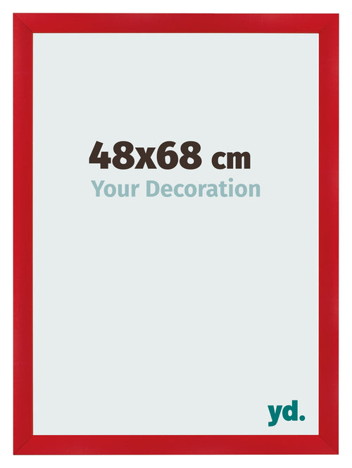 Photo Frame 48x68cm Red MDF Pisa Front Size | Yourdecoration.co.uk