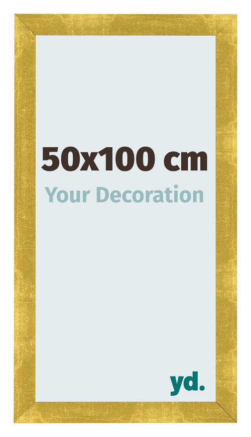 Photo Frame 50x100cm Gold Vintage MDF Pisa Front Size | Yourdecoration.co.uk