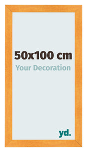 Photo Frame 50x100cm Orange MDF Pisa Front Size | Yourdecoration.co.uk