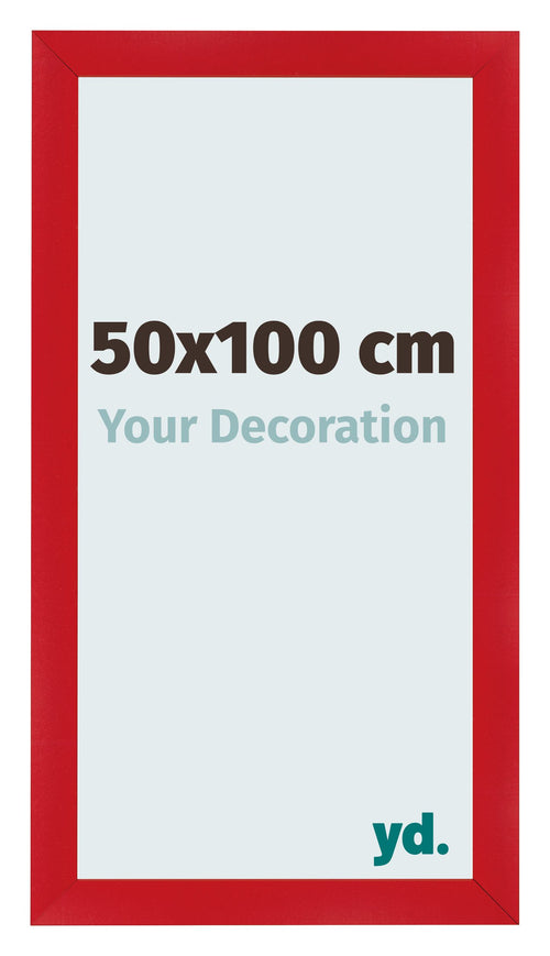 Photo Frame 50x100cm Red MDF Pisa Front Size | Yourdecoration.co.uk