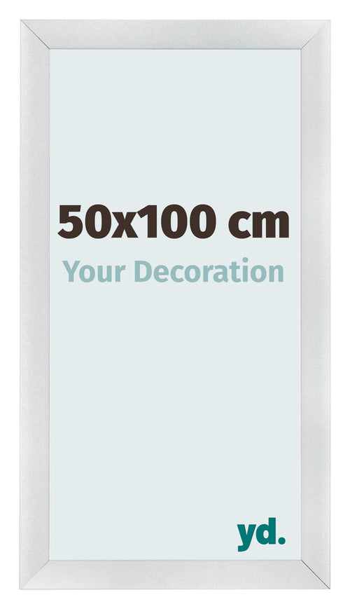 Photo Frame 50x100cm Silver Black Swept MDF Pisa Front Size | Yourdecoration.co.uk