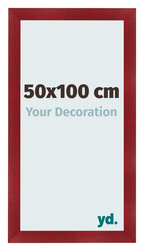 Photo Frame 50x100cm Wine Red Swept MDF Pisa Front Size | Yourdecoration.co.uk