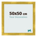 Photo Frame 50x50cm Gold Vintage MDF Pisa Front Size | Yourdecoration.co.uk