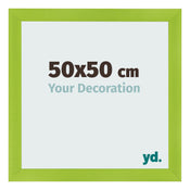 Photo Frame 50x50cm Green MDF Pisa Front Size | Yourdecoration.co.uk