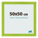 Photo Frame 50x50cm Green MDF Pisa Front Size | Yourdecoration.co.uk