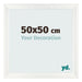 Photo Frame 50x50cm White Vintage MDF Pisa Front Size | Yourdecoration.co.uk
