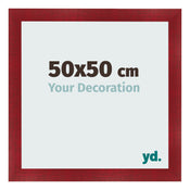 Photo Frame 50x50cm Wine Red Swept MDF Pisa Front Size | Yourdecoration.co.uk