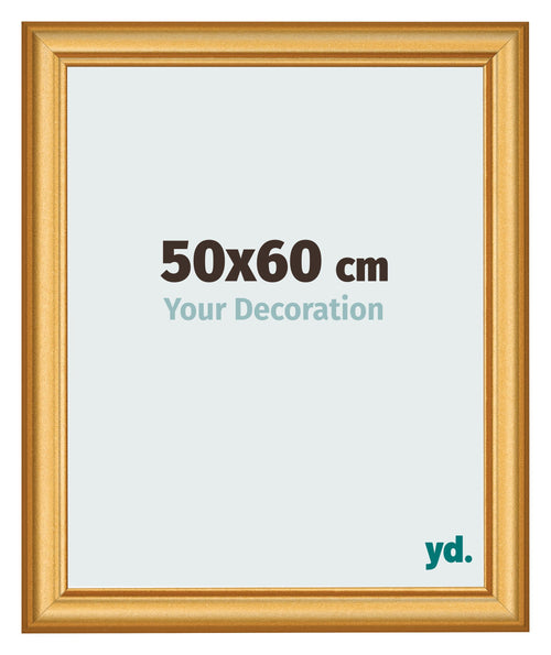 Photo Frame 50x60cm Gold Matte MDF Lazio Front Size | Yourdecoration.co.uk