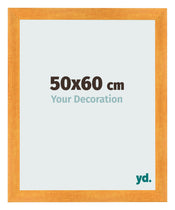 Photo Frame 50x60cm Orange MDF Pisa Front Size | Yourdecoration.co.uk