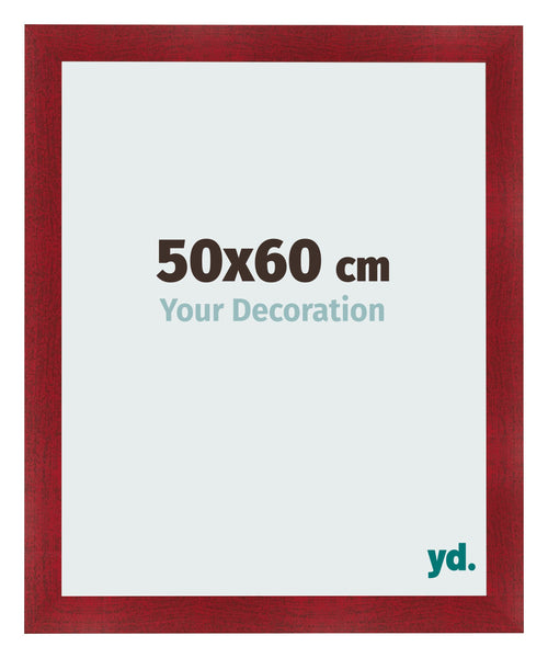 Photo Frame 50x60cm Wine Red Swept MDF Pisa Front Size | Yourdecoration.co.uk