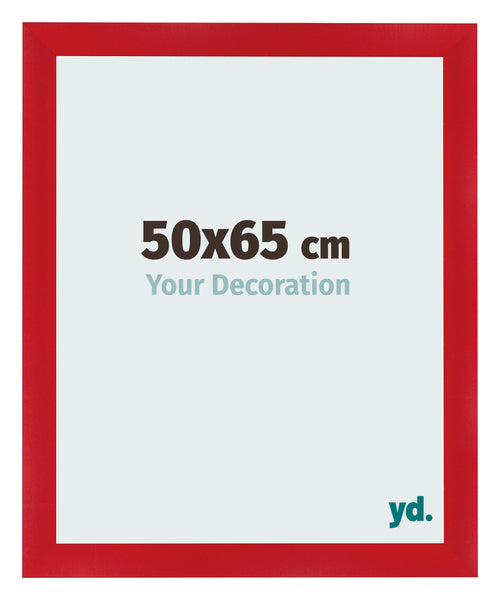 Photo Frame 50x65cm Red MDF Pisa Front Size | Yourdecoration.co.uk